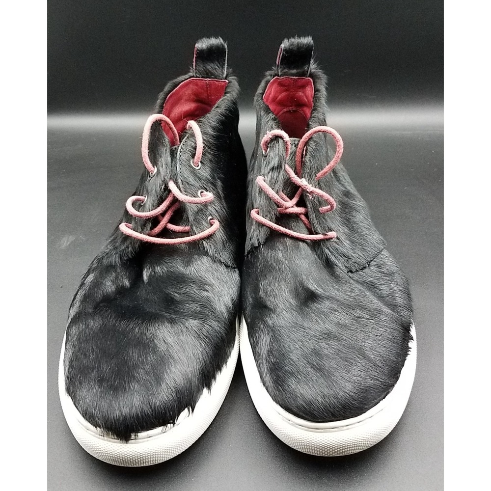 Harris Andrews Pony Chukka Boot Black Lorain‎ Calf Hair Sneakers Sole Size 13M